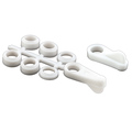 Prime-Line Universal Screen Clips, Fits Flush To 7/16 in., Plastic, White 4 Pack L 5924